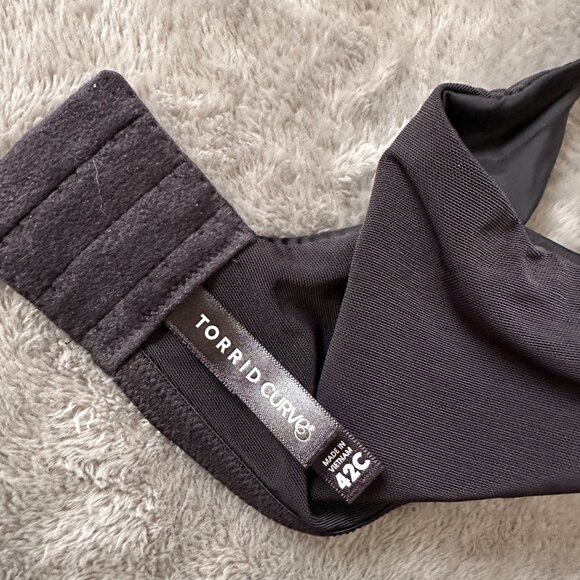 Torrid Curve Bra 42C Black Underwire Full Coverage - Picture 3 of 4